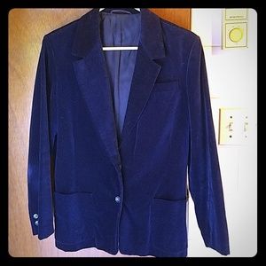 Vintage blue velvet Blazer